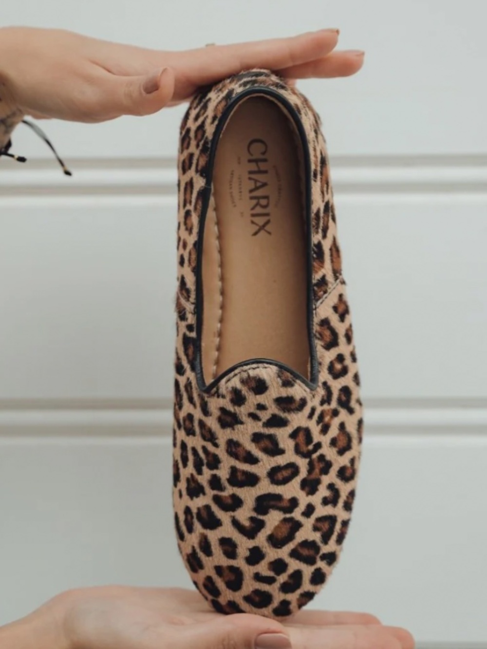 CHARIX Slip-On Leopard Cowhide Hair  Size EU 41 US 9.5/10 - Picture 9 of 13